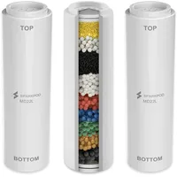 SparkPod Duschfilterkartusche für 5" Handbrause mit 10 Funktionen und Filter – geeignet für Menschen mit empfindlicher und trockener Haut und Kopfhaut, filtert Chlor und Verunreinigungen (3 Stück)