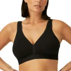 NATURANA BH Athleisure Soft Bra Schwarz Baumwolle B 85 Damen