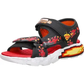 SKECHERS Mega-Splash 4K Kinder Black/Red/Orange 32