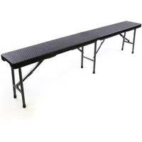 VCM Partybank 180 x 25 x 43 cm Schwarz