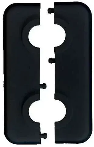 Leysser Doppelrosette 15 mm schwarz - Zubehör