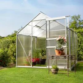 Tectake Gewächshaus Metall Transparent 5 mm 3,5 m2