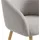 SalesFever Armlehnstuhl Strukturstoff taupe