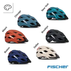 Fischer Fahrradhelm Urban Plus New York S/M türkisblau matt