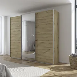 OTTO home Schwebetürenschrank TOMA 271 x 229 x 62 cm Braun/Grau