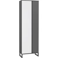 Forte Garderobenschrank grau