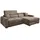 JOB Eckcouch Cord 2-Sitzer Taupe