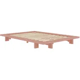 Karup Design »JAPAN BED Bodenbett, Holzrahmen, Futonbett, Jugendbett, Holzbett«, Massivholzbett mit Lattenrost, Kiefer massiv, Bett ohne Kopfteil