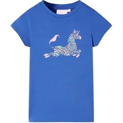 Kinder-T-Shirt Kobaltblau 116