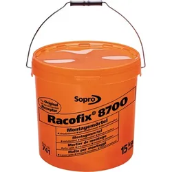 SOPRO Montagemörtel Racofix 8700 1:3 Raumteile (Wasser/Mörtel) 15kg Eimer - 74145