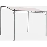 sweeek Wand-Pergola 3 x 2,5 m beige