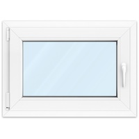 Fenster 70x50 cm, Kunststoff Profil aluplast IDEAL® 4000, Weiß, 700x500 mm, einteilig festverglast, 2-fach Verglasung, individuell konfigurieren