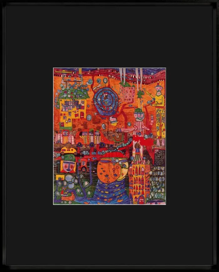 Intertrading Wandbild 51,3 x 41,3 cm the 30 days fax painting Holz Bunt