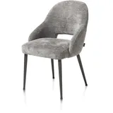 Henders & Hazel Nikolas Esszimmerstuhl Stoff Enzo/Metallgestell - Grau