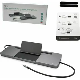 iTEC i-tec USB-C Metal Ergonomic 4K 3x Display Docking Station + Power Delivery 85 W
