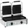 Royal Catering Kontaktgrill Sandwichmaker Tischgrill Doppelgrill Glatt 2 x 1.800 W Edelstahl,