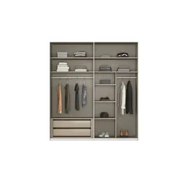 meinSchrank Schwebetürenschrank Regina 201 x 223 x 68 cm Beige