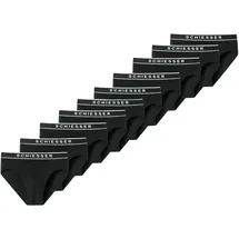 SCHIESSER Rio Slip unifarben schwarz XXL 10er Pack
