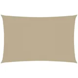 vidaXL Sonnensegel Oxford-Gewebe Rechteckig 2,5x5 m Beige