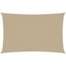 vidaXL Sonnensegel Oxford-Gewebe Rechteckig 2,5x5 m Beige