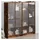 vidaXL Bücherschrank mit Türen 136 x 37 x 142 cm Braun