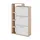 Vicco Orlando 80 x 128,3 x 24,2 cm mit 3 Fächern weiß / weiß matt