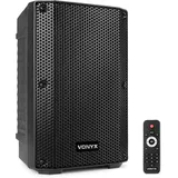 Vonyx VSA08BT Zweifach verstärkter Aktiv-Lautsprecher 8" 250W BT/MP3