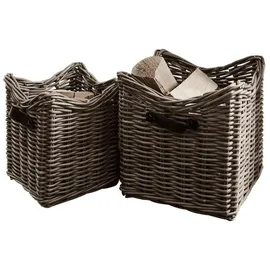 Loberon Korb 2er Set Morrilton 2-tlg. braun