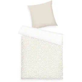 Tom Tailor ORGANIC LEAVES Beige 155 x 220 cm + 80 x 80 cm
