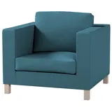 Dekoria Sofahusse Karlanda Sessel kurz, Living II blau