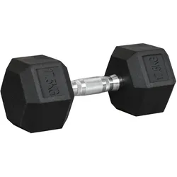 HOMCOM Gummi-Hantel Metall, Gummi