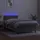 vidaXL Boxspringbett mit Matratze & LED Hellgrau 90x200 cm Samt