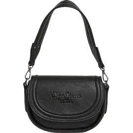 Pepe Jeans Crisha Schultertasche Polyurethan Black