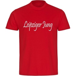 multifanshop T-Shirt Herren Leipzig - Leipziger Jung - Männer rot S