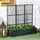 Outsunny Polyrattan Hochbeet mit Rankgitter 103 x 29 x 103 cm Schwarz