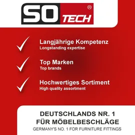 SOTech Zaunpfosten 160 x 160 x 250 mm Silber/Stahl