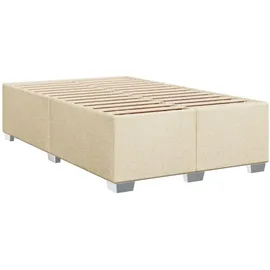 vidaXL Boxspringbett 120 x 190 cm Creme
