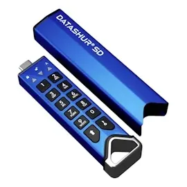 Istorage IS-FL-DSD-256-SP Externer Speicherkartenleser Blau IS-FL-DSD-256-SP USB-C® 3.2