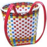 Garneck Robuster Geflochtener Korbhaken Aus Kunststoff Zufällige Farbe Für Jungen Und Mädchen Rückenkorb Für Den Kindergarten