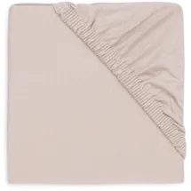 jollein Spannbettlaken Jersey Ø95cm Nougat 100% Baumwolle Laufstall Beige Jollein