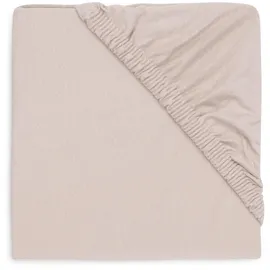 jollein Spannbettlaken Jersey Ø95cm Nougat 100% Baumwolle Laufstall Beige Jollein