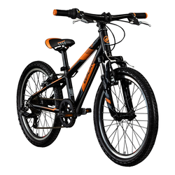 Galano G200 Kinderfahrrad Mädchen Jungen 120 - 135 cm Fahrrad 20 Zoll ab 6 Jahre Mountainbike 7 Gänge MTB Hardtail Kinder Fahrrad... schwarz/orange, 26 cm