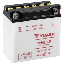 YUASA 12N7-3B Batterie ohne Säurepack, Größe 135 mm