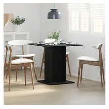 vidaXL Esstisch 80 x 75 x 80 cm schwarz
