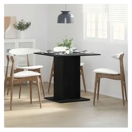vidaXL Esstisch 80 x 75 x 80 cm schwarz