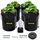 Vevor Hydroponisches Anbausystem Deep Water Culture 4 Eimer 20 L 60 x 60 x 180 cm Schwarz