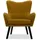 Konsimo Ohrensessel Gadi Velours 76 x 100 x 78 cm Gelb