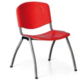 Esszimmerstuhl aus Kunststoff LIVORNO PLASTIC, rot