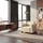 MCW Sessel Moncalieri Kunstleder 82 x 76 x 72 cm Braun mit Rollen