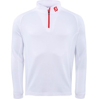 FootJoy Chill-Out Pullover Athletic Fit weißrot - M